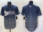 Dallas Cowboys Blank Navy Limited Stitched Jersey