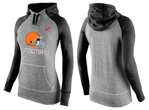 Nike Cleveland Browns Performance Hoodie Grey Black