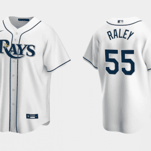 Tampa Bay Rays #55 Luke Raley White Cool Base Stitched Jersey