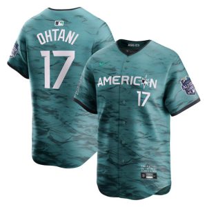 Los Angeles Angels #17 Shohei Ohtani Teal 2023 All-Star Cool Base Stitched Jersey