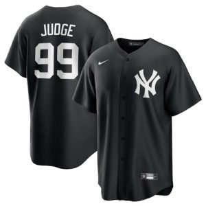 New York Yankees #99 Aaron Judge Black Lights Out Limited Stitched Jersey