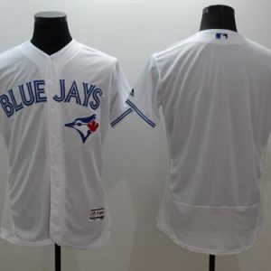 Blue Jays Blank White Flexbase Authentic Collection Stitched Jersey