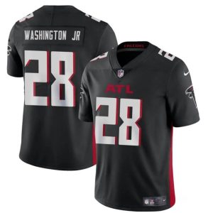 Atlanta Falcons #28 Carlos Washington Jr Black Vapor Untouchable Limited Stitched Jersey