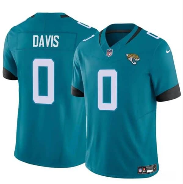 Jacksonville Jaguars #0 Gabe Davis Teal 2023 F.U.S.E Vapor Untouchable Limited Stitched Jersey