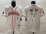 Mexico #7 Julio Ur¨ªas 2023 White World Classic Stitched Jersey