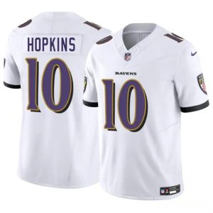 Baltimore Ravens #10 DeAndre Hopkins White 2025 F.U.S.E. Vapor Limited Jersey