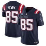 New England Patriots #85 Hunter Henry Navy 2025 F.U.S.E. With 4-Star C Patch Vapor Limited Stitched Jersey