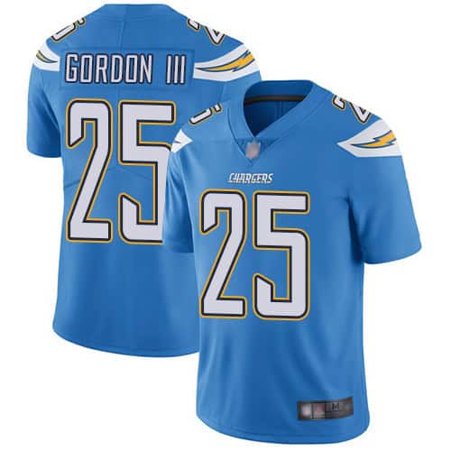 Los Angeles Chargers #25 Melvin Gordon Blue Vapor Untouchable Limited Stitched Jersey