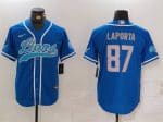 Detroit Lions #87 Sam LaPorta Blue Cool Base Stitched Jersey