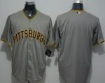 Pirates Blank Grey New Cool Base Stitched Jersey