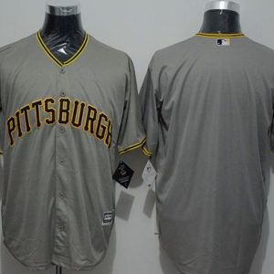 Pirates Blank Grey New Cool Base Stitched Jersey