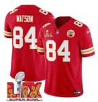 Kansas City Chiefs #84 Justin Watson Red 2025 F.U.S.E. Super Bowl LIX Patch Vapor Untouchable Limited Stitched Jersey