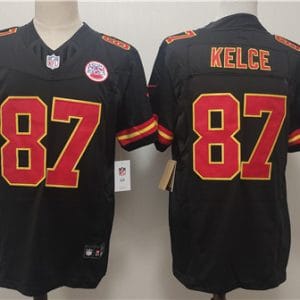 Kansas City Chiefs #87 Travis Kelce Black F.U.S.E. Vapor Untouchable Limited Stitched Jersey