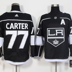 Los Angeles Kings #77 Jeff Carter Black Stitched Adidas Jersey