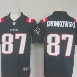 Patriots #87 Rob Gronkowski Navy Limited Rush Stitched Nike Jersey