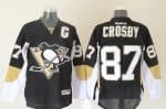 Penguins #87 Sidney Crosby Black Stitched Jersey