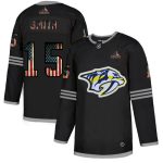 Nashville Predators #15 Craig Smith Grey USA Flag Stitched Jersey
