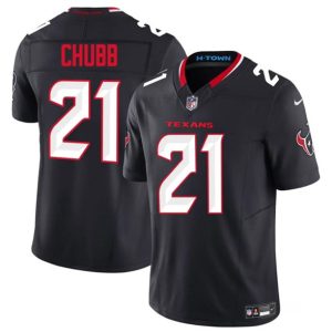 Houston Texans #21 Nick Chubb Navy 2025 F.U.S.E. Vapor Limited Football Stitched Jersey