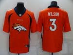 Denver Broncos #3 Russell Wilson Orange Team Big Logo Limited Stitched Jersey
