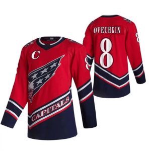 Washington Capitals #8 Alex Ovechkin 2021 Reverse Retro Stitched Jersey