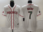 Mexico #7 Julio Ur¨ªas 2023 White World With Patch Classic Stitched Jersey