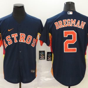 Houston Astros #2 Alex Bregman Navy Cool Base Stitched Jersey