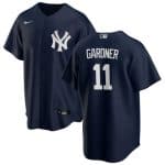 New York Yankees #11 Brett Gardner Navy Stitched Jersey.