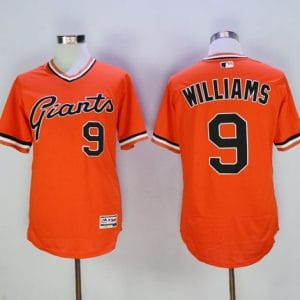 Giants #9 Matt Williams Orange Flexbase Authentic Collection Cooperstown Stitched Jerseys