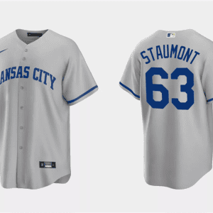 Kansas City Royals #63 Josh Staumont Gray Cool Base Stitched Jersey