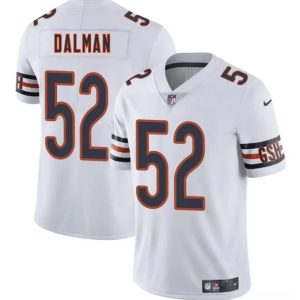 Chicago Bears #52 Drew Dalman White 2025 Vapor Stitched Jersey