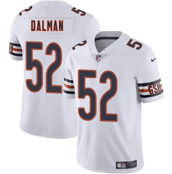 Chicago Bears #52 Drew Dalman White 2025 Vapor Stitched Jersey