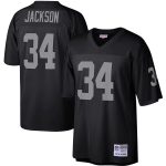 Las Vegas Raiders #34 Bo Jackson Black Mitchell Ness Stitched Jersey
