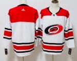 Carolina Hurricanes White Stitched Adidas Jersey