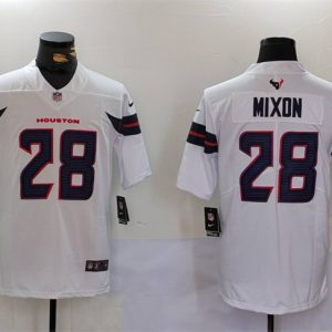 Houston Texans #28 Joe Mixon White Vapor Untouchable Stitched Football Jersey