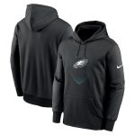 Philadelphia Eagles Black Icon Performance Pullover Hoodie