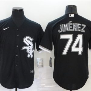 Chicago White Sox Blank #74 Eloy Jim¨¦nez Black Cool Base Stitched Jersey