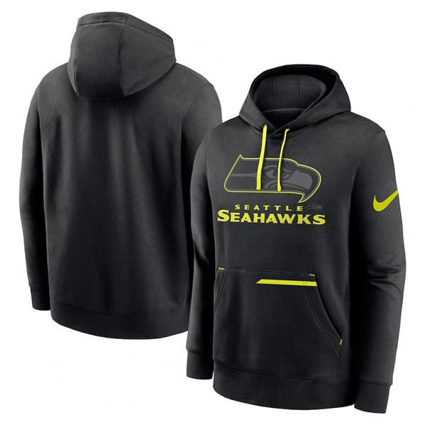 Seattle Seahawks Black Volt Pullover Hoodie
