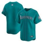 Seattle Mariners Blank Aqua Alternate Limited Stitched Jersey
