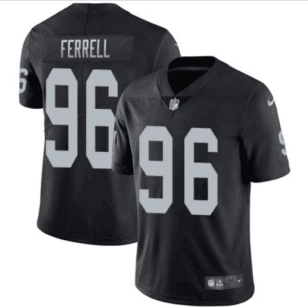Raiders #96 Clelin Ferrell Black Vapor Untouchable Limited Stitched Jersey