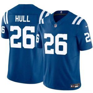 Indianapolis Colts #26 Evan Hull Blue 2024 F.U.S.E. Vapor Limited Stitched Jersey