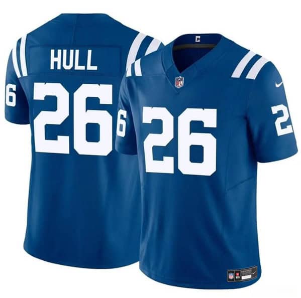 Indianapolis Colts #26 Evan Hull Blue 2024 F.U.S.E. Vapor Limited Stitched Jersey