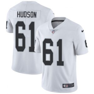 Raiders #61 Rodney Hudson White Limited Stitched Jersey