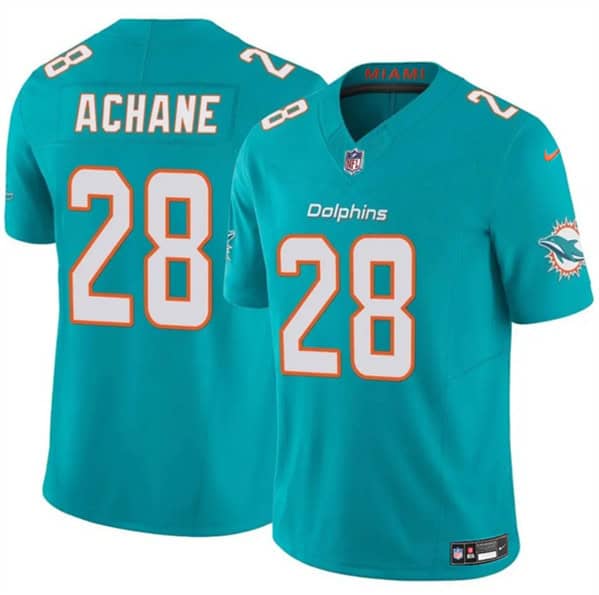 Miami Dolphins #28 De'Von Achane Aqua 2024 F.U.S.E. Vapor Limited Stitched Jersey