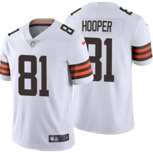 Cleveland Browns #81 Austin Hooper New White Vapor Untouchable Limited Stitched Jersey
