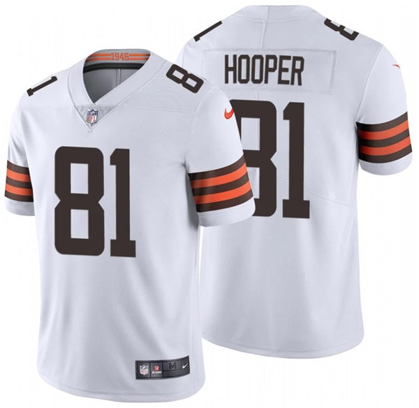 Cleveland Browns #81 Austin Hooper New White Vapor Untouchable Limited Stitched Jersey