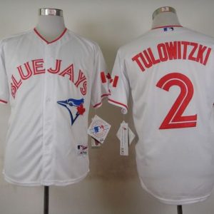 Blue Jays #2 Troy Tulowitzki White 2015 Canada Day Stitched Jersey