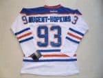 Oilers #93 Nugent-Hopkins White Stitched Jersey
