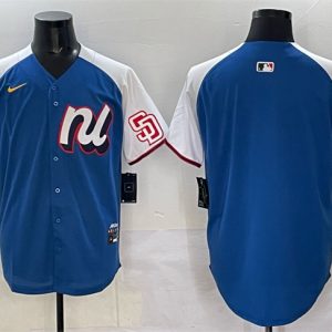 National League San Diego Padres Blank Blue Alternate 2025 All-Star Edition Limited Stitched Jersey