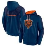 Chicago Bears Navy Defender Evo Pullover Hoodie