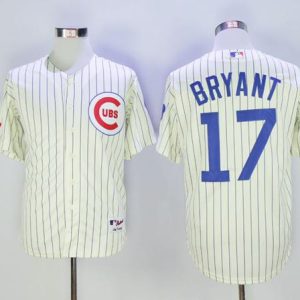 Cubs #17 Kris Bryant Cream 1969 Turn Back The Clock Stitched Jersey